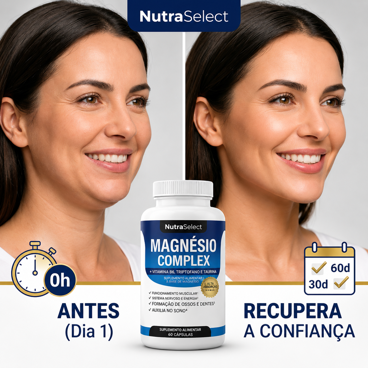 Mag8 Complex - 8 Formas de Magnésio • 1000 mg • Elevada Absorção