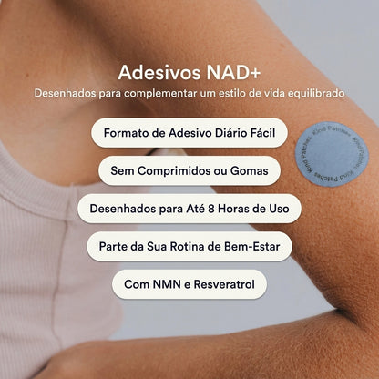 Patch Transdérmico NAD+ - Reparo Celular e Equilíbrio Metabólico