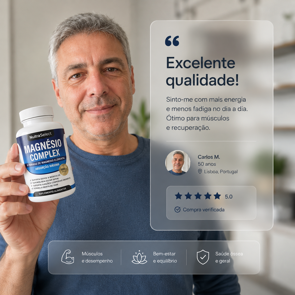 Mag8 Complex - 8 Formas de Magnésio • 1000 mg • Elevada Absorção