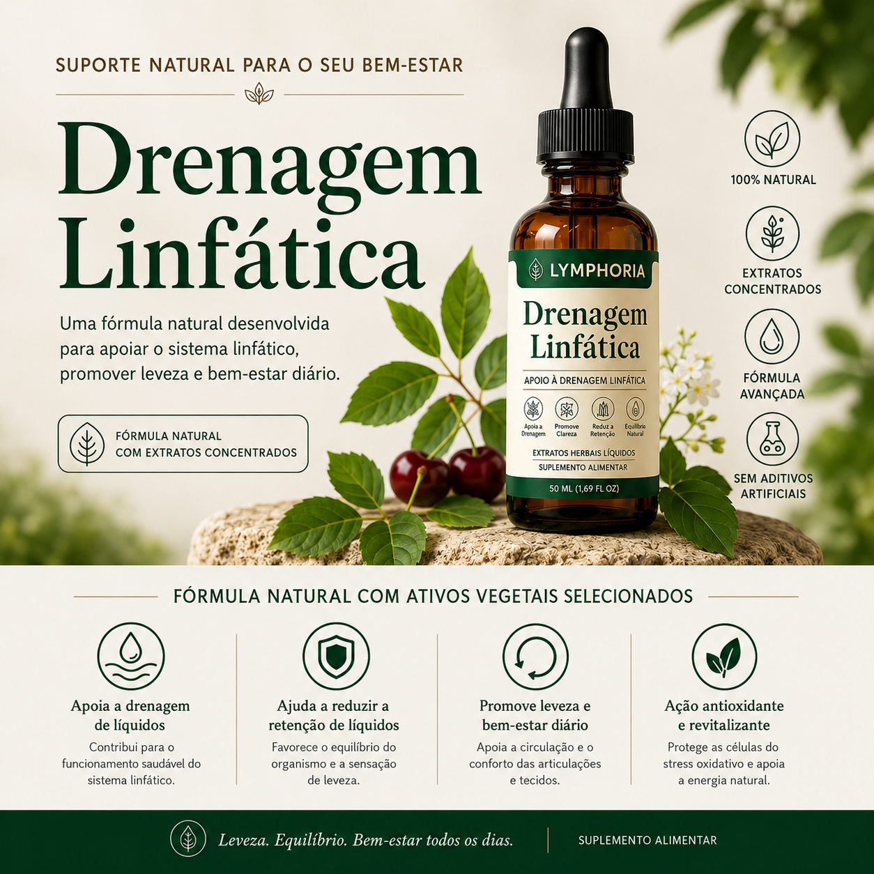 Lymphoria® – Gotas de Apoio Linfático