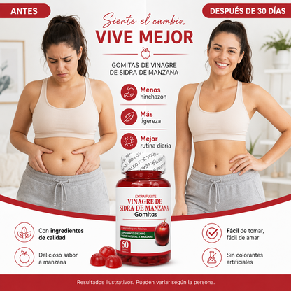 Gummies de Vinagre de Maçã - Digestão fácil e natural