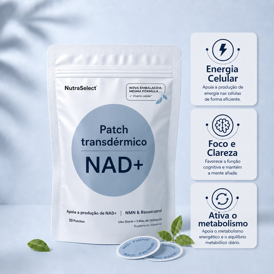 Patch Transdérmico NAD+ - Reparo Celular e Equilíbrio Metabólico